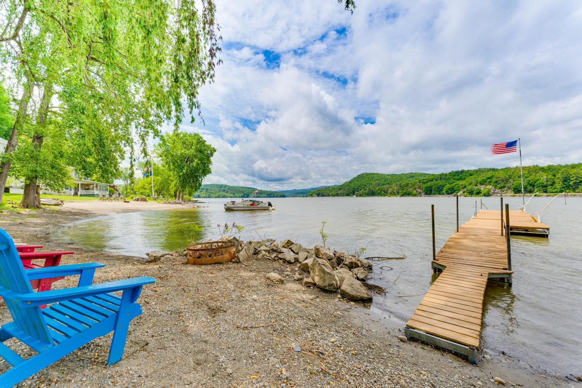 Waterfront Home On Lake Champlain With Dock And Kayaks Orwell المظهر الخارجي الصورة